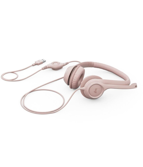 DIADEMA LOGITECH H390 USB ROSADA  981-001280