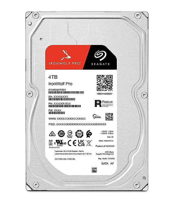 DISCO DURO PARA NAS IRONWOLF PRO 4TB 7200 RPM 256MB ST4000NT001