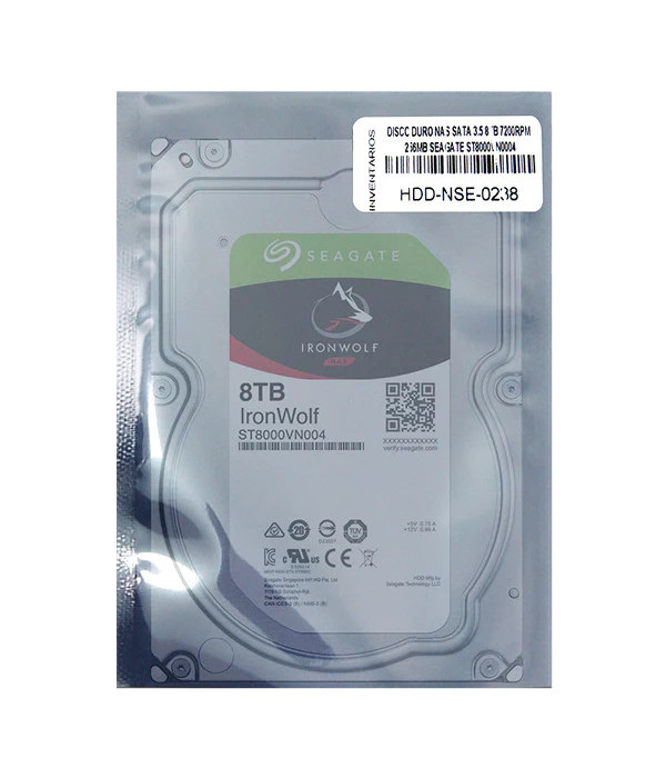DISCO DURO PARA NAS  SEAGATE EXOS  ST18000NM000J 18TB  7200 RPM SATA 6GB/S 256MB 3.5" ENTERPRISE