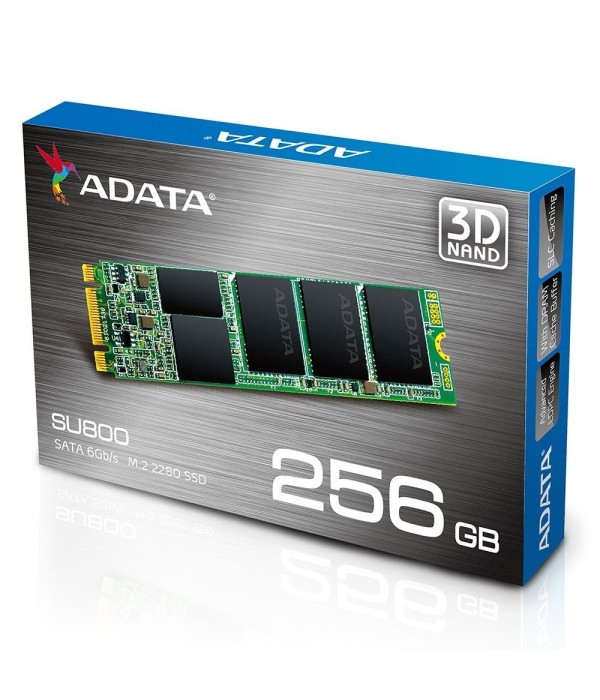 DISCO DURO ESTADO SOLIDO ADATA 256GB SSD ASU800NS38-256GT-C