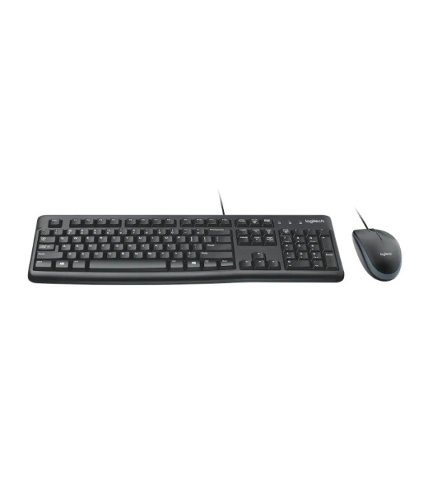 Combo Teclado y Mouse Logitech MK120 Alámbrico USB Negro Español