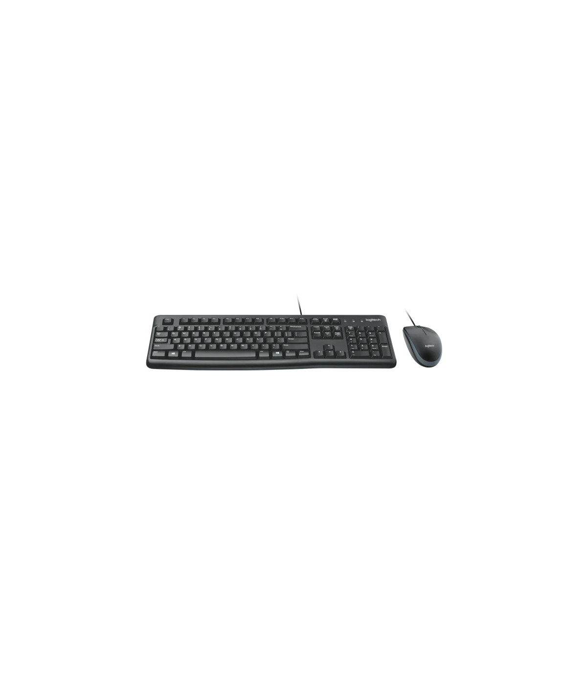 Combo Teclado y Mouse Logitech MK120 Alámbrico USB Negro Español