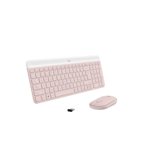 COMBO LOGITECH MK470 TECLADO Y MOUSE ROSA 920-011312