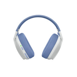 DIADEMA LOGITECH G435 GAMING  BLANCO Y LILA 981-001073