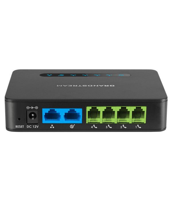 GRANDSTREAM HT-814 ATA ADPTADOR PARA TELEFONO ANALOGICO DE 4 PUERTOS FXS CON 2 PUERTOS DE RED GIGABIT