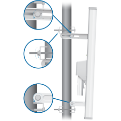 ANTENA UBIQUITI SECTORIAL AIRMAX 120° 5 GHZ 19DBI 2