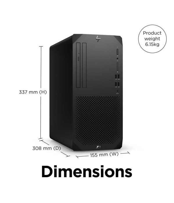 WORKSTATION HP Z1 G9, TORRE,  Intel® Core™  i7-13700. 30MB CACHE 16 CORE .NVIDIA T1000 8GB