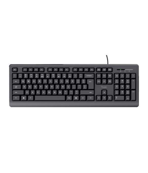 Teclado Trust Primo 23883 USB Español Resistente a Derrames Negro