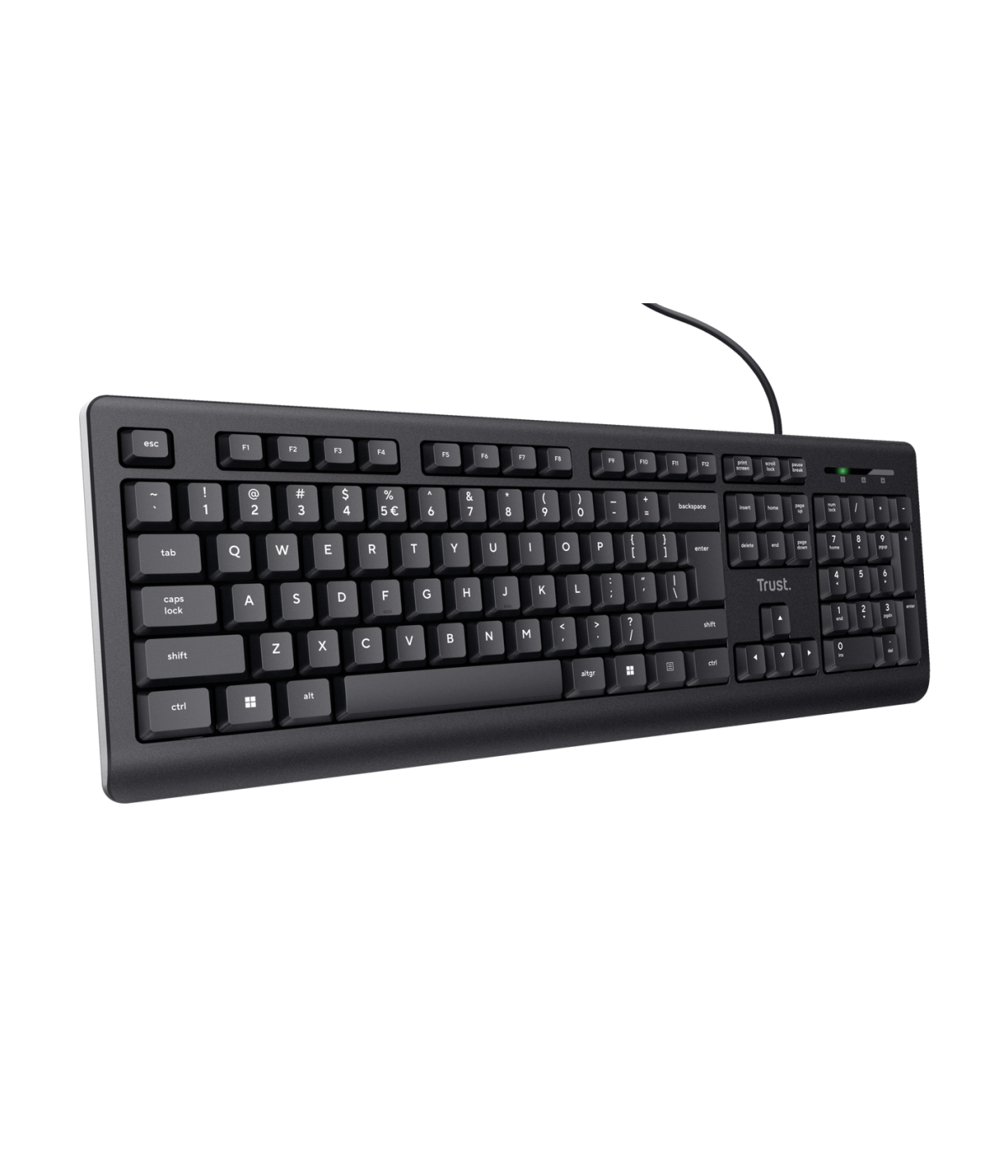 Teclado Trust Primo 23883 USB Español Resistente a Derrames Negro