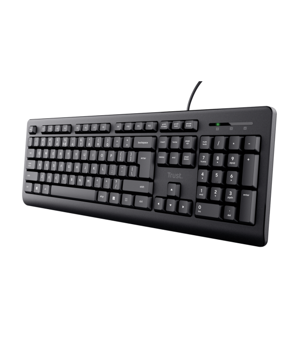 Teclado Trust Primo 23883 USB Español Resistente a Derrames Negro
