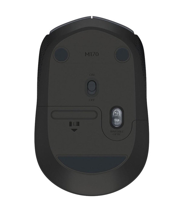 Mouse Inalámbrico Logitech M170 Negro/Gris 1000 DPI