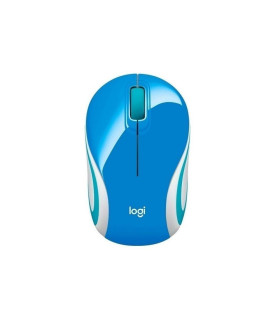 MOUSE INALÁMBRICO LOGITECH M187 PEQUEÑO AZUL 910-005360