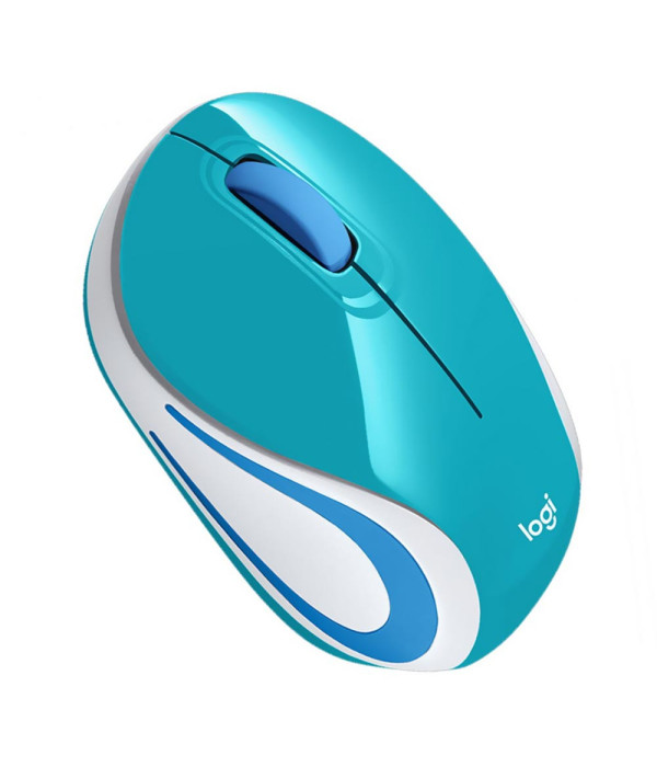 MOUSE INALÁMBRICO LOGITECH M187 PEQUEÑO VERDE 910-005363