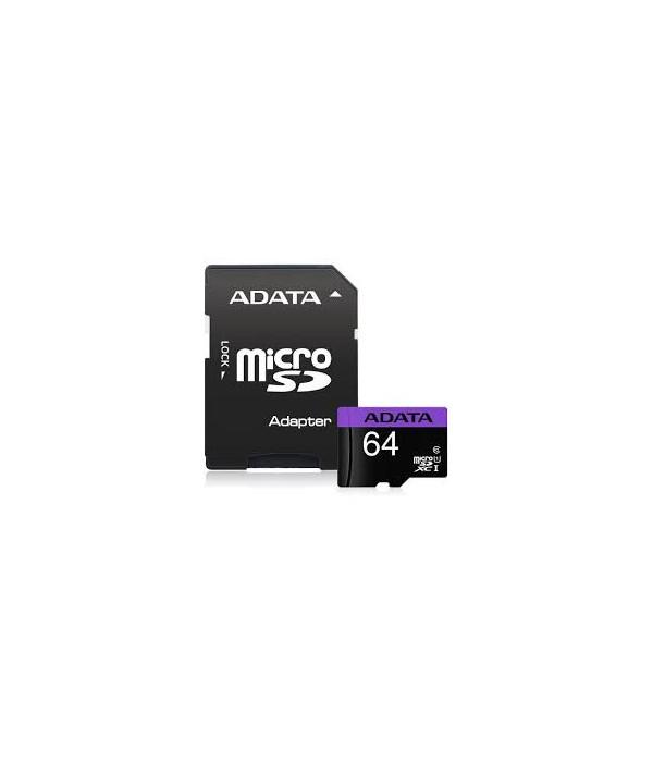 MEMORIA MICROSD ADATA 64GB CL10   AUSDX64GUICL10