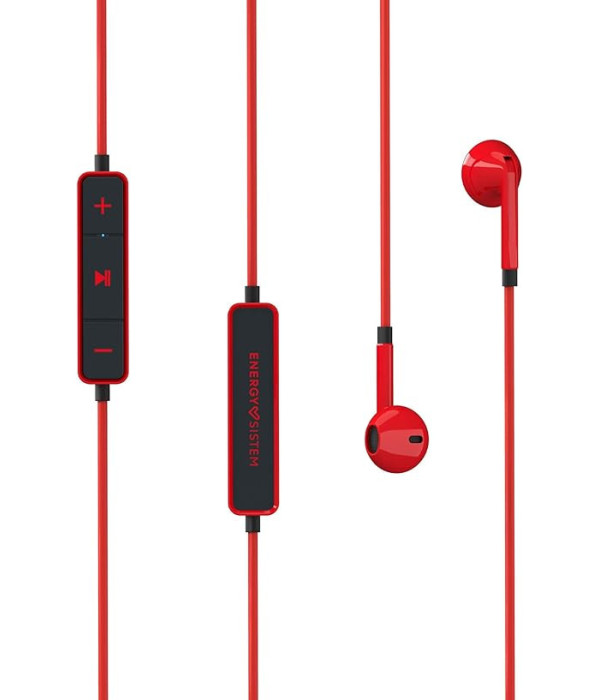 AUDIFONOS ENERGY SISTEM EARPHONES1 BLUETOOTH  ROJO  428410