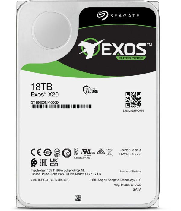 DISCO DURO SEAGATE EXOS X20 18TB  ST18000NM000D