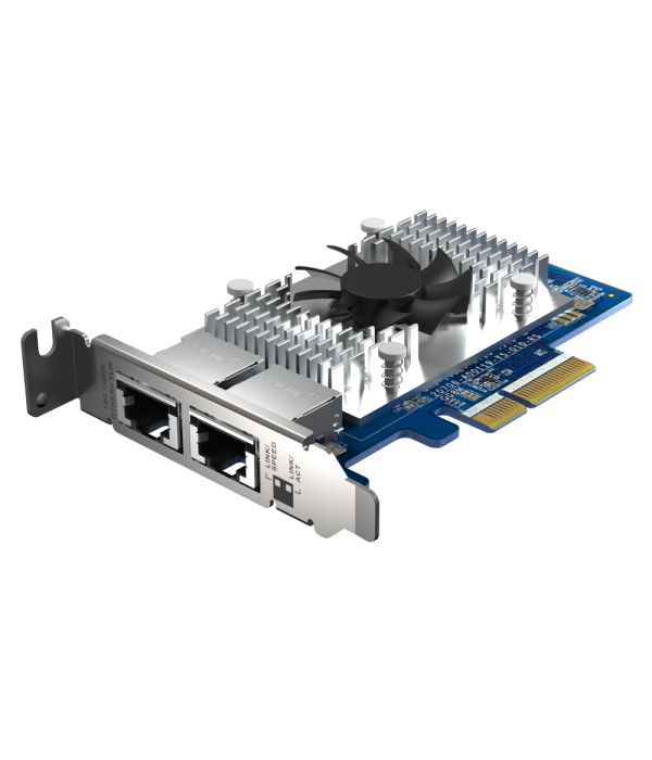 DUAL-PORT 10GBASE-T 10GBE EXPANSION CARD INTEL X710 PCIE 3X4 QXG-10G2T-X710
