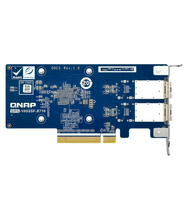 DUAL-PORT SFP+10GBE EXPANSION CARD LOW-PROFILE PCIE GEN3 X8 QXG-10G2SF-X710
