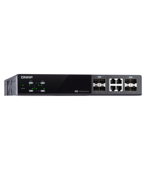 CONMUTADOR GESTIONABLE POR WEB QNAP QSW-M804-4C, MANAGEMENT SWITCH QSW-M804-4C-US