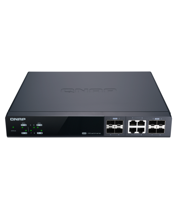 CONMUTADOR GESTIONABLE POR WEB QNAP QSW-M804-4C, MANAGEMENT SWITCH QSW-M804-4C-US