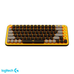 TECLADO LOGITECH POP KEYS NEGRO-AMARILLO EMOJIS 920-010713