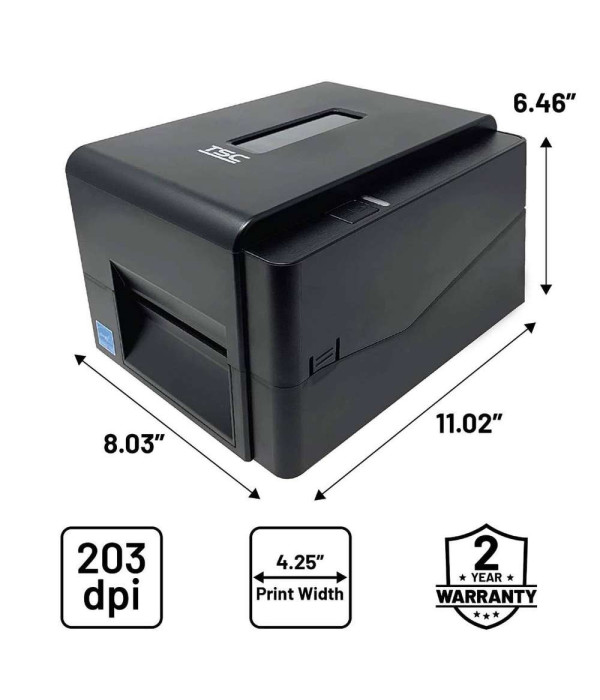 IMPRESORA DE ETIQUETAS TSC TE210 4’’ USB – ETHERNET – RS232 – Bluetooth 4.0