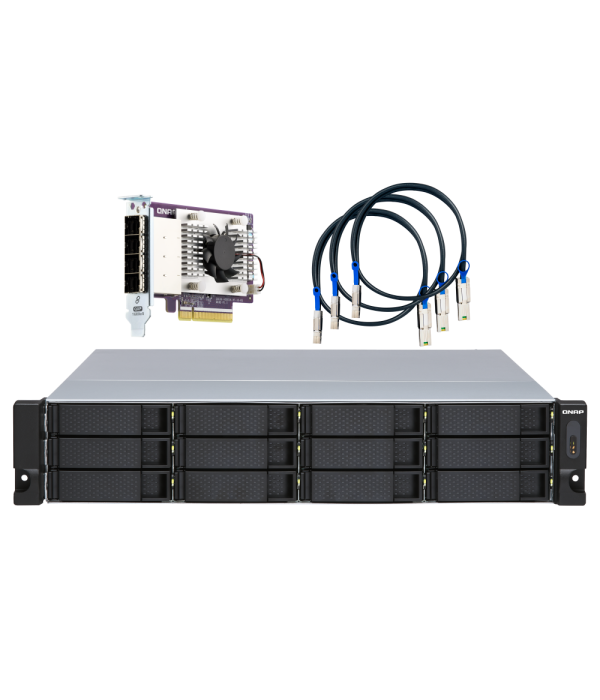 UNIDAD DE EXPANSIÓN QNAP 12 BAHÍAS SATA 3.5'' RACK 2U PSU REDUNDANTE  TL-R1200S-RP-US