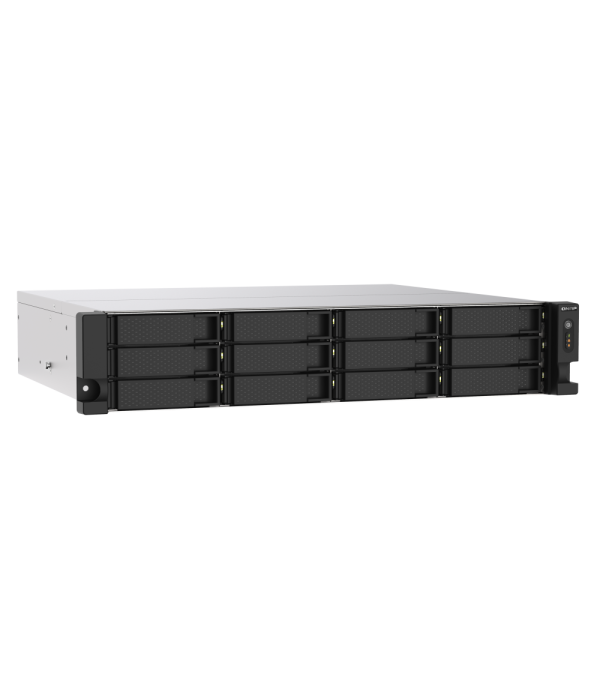 NAS QNAP 12 BAHÍAS AMD Ryzen™ V1500B DE 4 NÚCLEOS/8T 2.2 GHz 8GB TS-1273AU-RP-8G