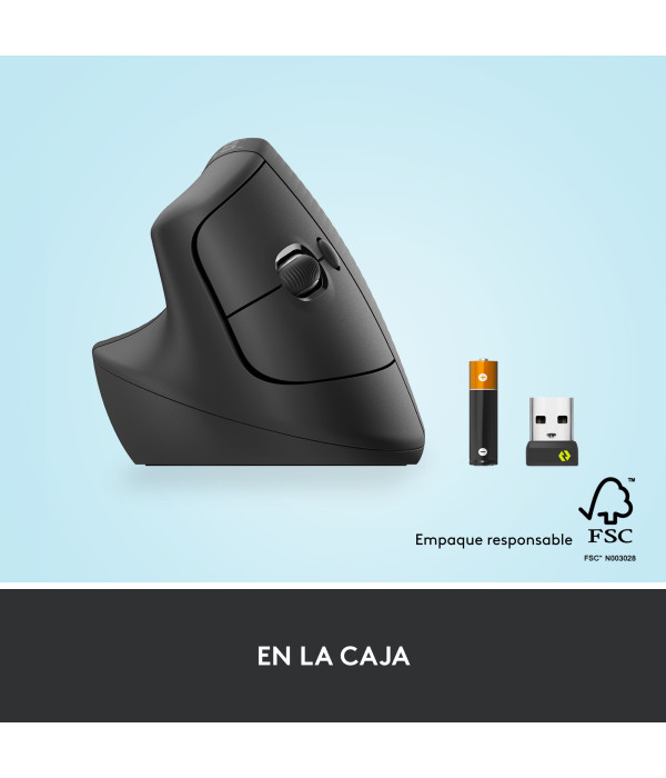 Mouse Ergonómico Logitech Lift Vertical Grafito