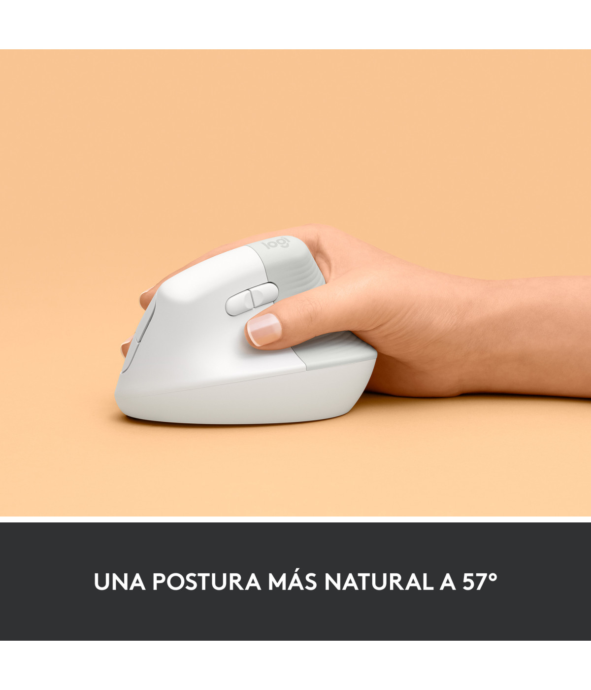 Mouse Ergonómico Logitech Lift Vertical Blanco