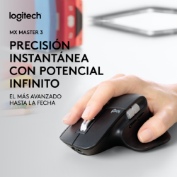 MOUSE LOGITECH INALÁMBRICO MX MASTER 3S GRAFITO 2