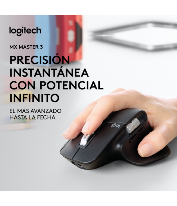 MOUSE LOGITECH INALÁMBRICO MX MASTER 3S GRAFITO