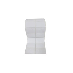 ROLLO DE ETIQUETAS    51 X 25  MMX 3000 UNIDADES POLIPROPILENO BLANCO BRILLANTE. 2