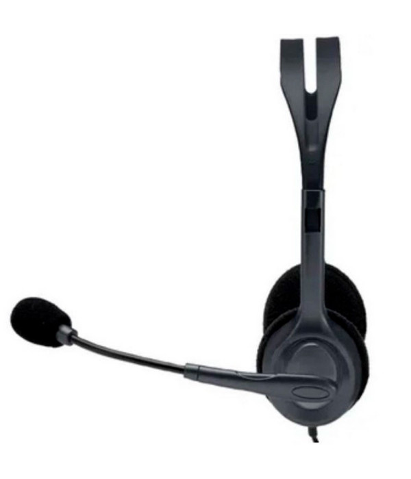 LOGITECH | 981-000612 | DIADEMA H111 Logitech Plug 3.5MM Compatible PC-Cell-Tablet Estéreo Micrófono Giratorio 180° Cable