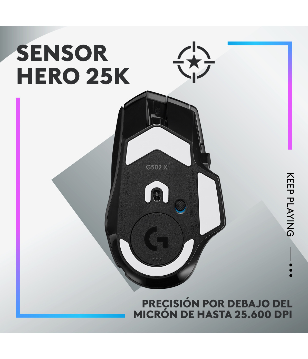 Logitech G502 X LIGHTSPEED 910-006178 Mouse Gamer Inalámbrico Negro