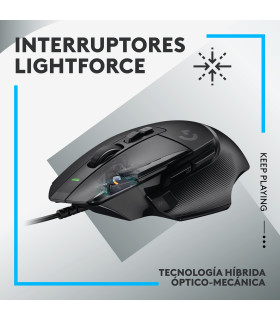 Logitech G502 X 910-006136 Mouse Gamer Alámbrico Negro 2