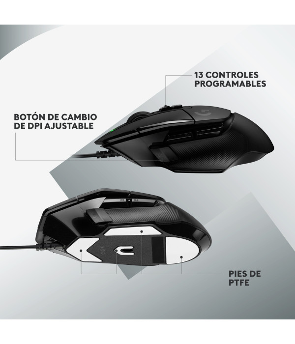 Logitech G502 X 910-006136 Mouse Gamer Alámbrico Negro
