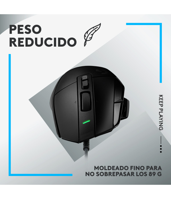 Logitech G502 X 910-006136 Mouse Gamer Alámbrico Negro