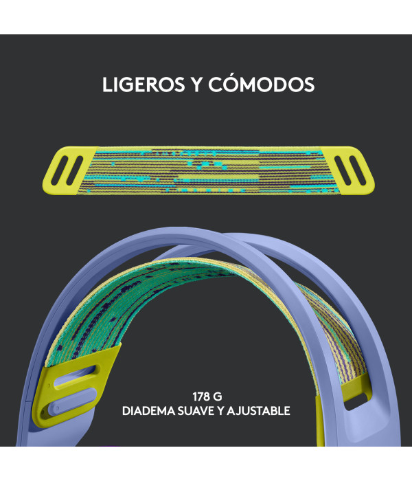 DIADEMA LOGITECH G733 GAMING LIGHTSPEED LILA 981-000889