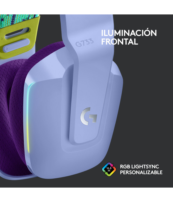 DIADEMA LOGITECH G733 GAMING LIGHTSPEED LILA 981-000889