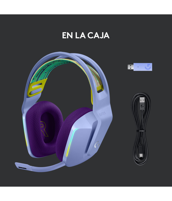 DIADEMA LOGITECH G733 GAMING LIGHTSPEED LILA 981-000889