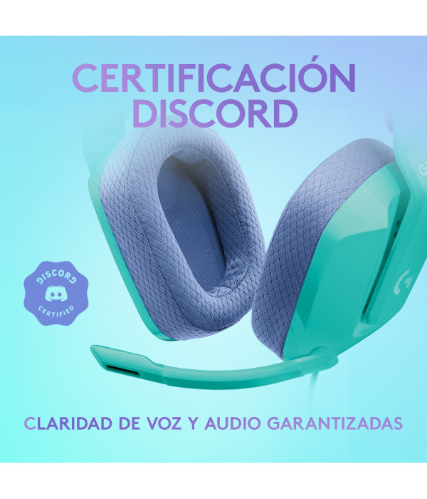Audífonos Gamer Logitech G335 Alámbricos con Micrófono Menta