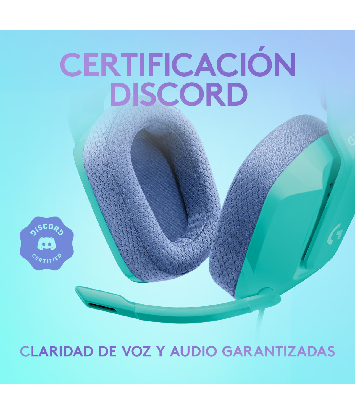 Audífonos Gamer Logitech G335 Alámbricos con Micrófono Menta