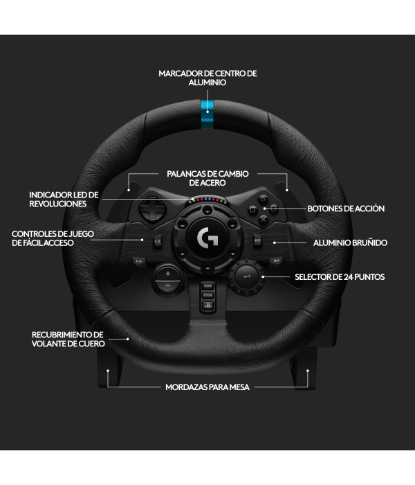 Volante Logitech G923 TRUEFORCE con Pedales para PS5, PS4 y PC