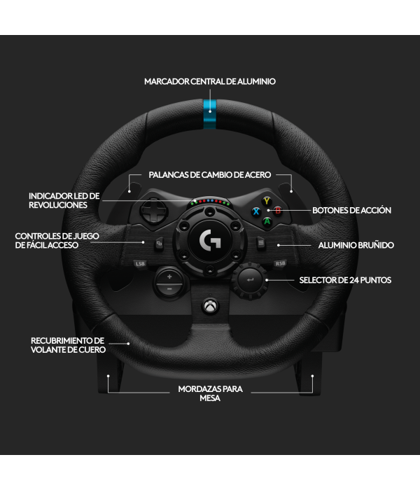 Volante Logitech G920 Driving Force con Pedales para Xbox y PC