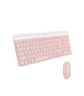 LOGITECH | 920-011312 | COMBO TECLADO-MOUSE Wireless MK470 ROSA (LAT/MX 2