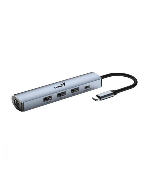 GENIUS | 31240004400 | HUB 5 EN 1 DE USB 3.0 CON ETHERNET
