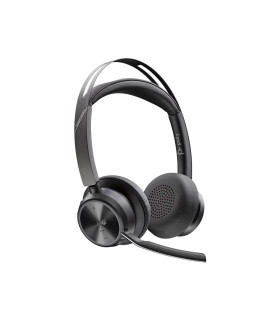 MPS | 9T9J6AAAC3 | Poly Voyager Focus 2 Microsoft Teams Certified USB-C-C Headset +USB-C/A Adapter +Charging Stand No