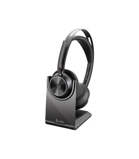 MPS | 9T9J6AAAC3 | Poly Voyager Focus 2 Microsoft Teams Certified USB-C-C Headset +USB-C/A Adapter +Charging Stand No 2