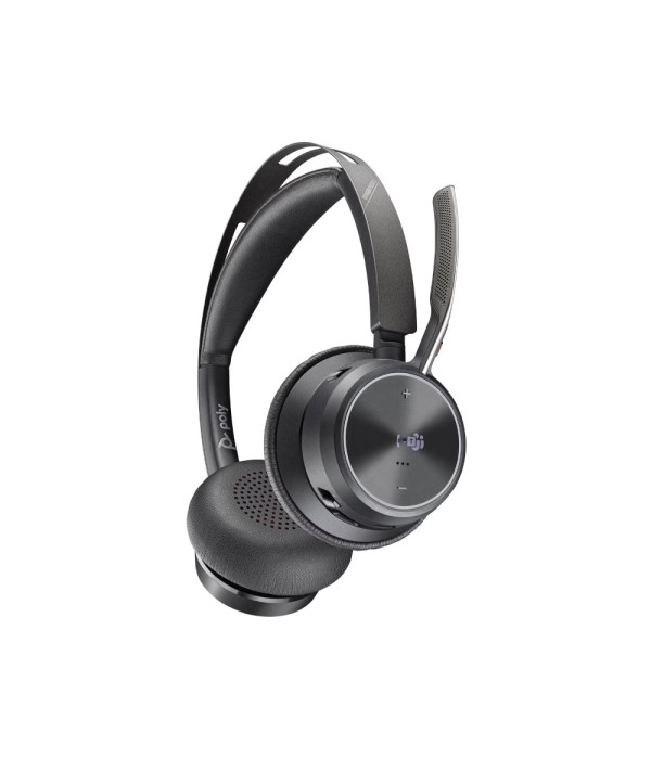 MPS | 9T9J6AAAC3 | Poly Voyager Focus 2 Microsoft Teams Certified USB-C-C Headset +USB-C/A Adapter +Charging Stand No